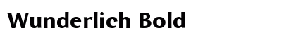 Wunderlich Bold Font Preview