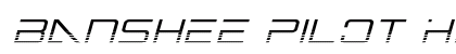 Banshee Pilot Halftone Italic Italic Font Banshee Pilot Halftone Italic Italic Font Preview