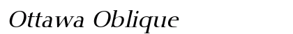 Ottawa Oblique Font Ottawa Oblique Font Preview