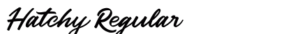 Hatchy Regular Font Preview