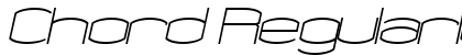 Chord RegularItalic preview