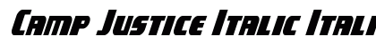Camp Justice Italic Italic Font Camp Justice Italic Italic Font Preview