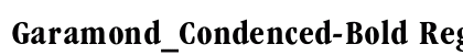 Garamond_Condenced-Bold Regular