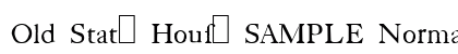 Old State House SAMPLE Normal font free download