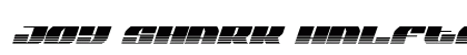 Joy Shark Halftone Semi-ConIta Semi-Condensed Italic