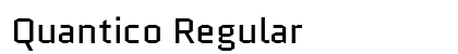 Quantico Regular Font Preview