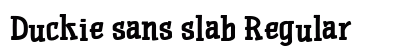 Duckie sans slab Regular preview