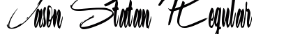 Jason Statan Regular Font Preview