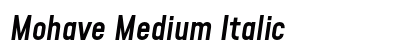 Mohave Medium Italic Preview