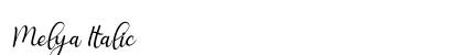 Melya Italic preview