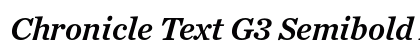 Chronicle Text G3 Semibold Italic preview