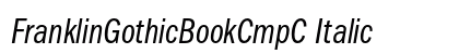 FranklinGothicBookCmpC Italic Font Preview