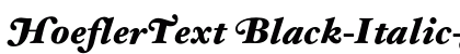HoeflerText Black-Italic-Swash Font HoeflerText Black-Italic-Swash Font Preview