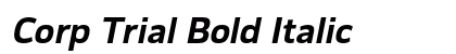 Corp Trial Bold Italic preview