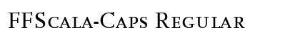 FFScala-Caps Regular Font Preview
