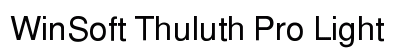 WinSoft Thuluth Pro Light Font Preview