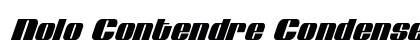 Nolo Contendre Condensed Italic Condensed Italic Font Nolo Contendre Condensed Italic Condensed Italic Font Preview
