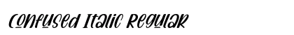 Confused Italic Regular Font Preview