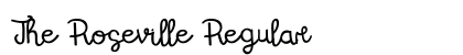 The Roseville Regular Font Preview