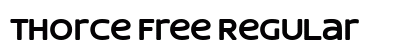 Thorce Free Regular Font Preview