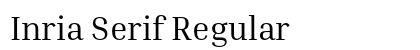 Inria Serif Regular preview