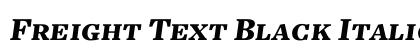 Freight Text Black Italic SC preview Freight Text Black Italic SC preview