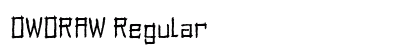 OWORAW Regular Font Preview