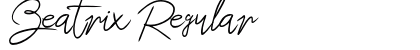 Beatrix Regular (OpenType) Font Preview