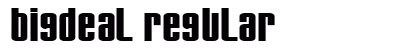 BigDeal Regular Font Preview