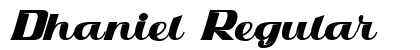 Dhaniel Regular Font Preview