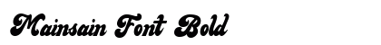 Mainsain Font Bold preview