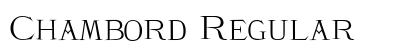 Chambord Regular Font Preview