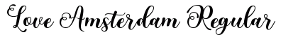 Love Amsterdam Regular Font Preview