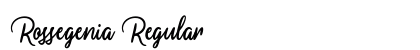 Rossegenia Regular Font Preview