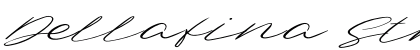 Dellafina Street High Italic Regular Font Preview