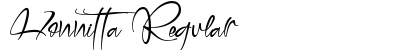 Honnitta Regular Font Preview