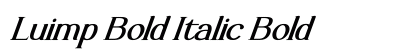 Luimp Bold Italic Bold Font Preview