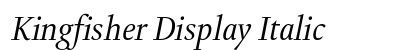 Kingfisher Display Italic preview