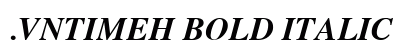 .VnTimeH Bold Italic Font Preview
