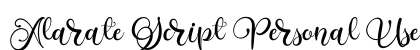 Alarate Script Personal Use Regular