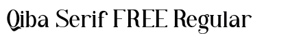 Qiba Serif FREE Regular preview Qiba Serif FREE Regular preview
