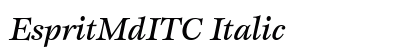 EspritMdITC Italic