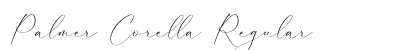 Palmer Corella Regular (OpenType) Font Preview