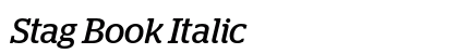 Stag Book Italic preview