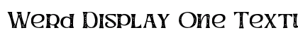Werd Display One Texture Regular preview Werd Display One Texture Regular preview