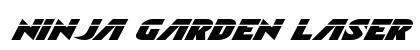 Ninja Garden Laser Italic Italic Font Preview