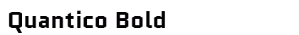 Quantico Bold Font Preview