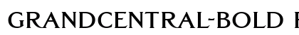 GrandCentral-Bold Regular font free download