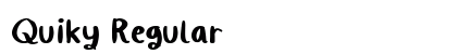 Quiky Regular preview