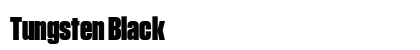 Tungsten Black font free download